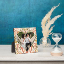 Kleurrijke Boho Print Hart Foto met Jaar