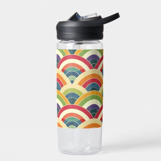 Kleurrijke Boho Rainbow Kinder Waterfles (Links)