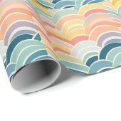 Kleurrijke Boho Rainbows Cadeaupapier (Rol Hoek)