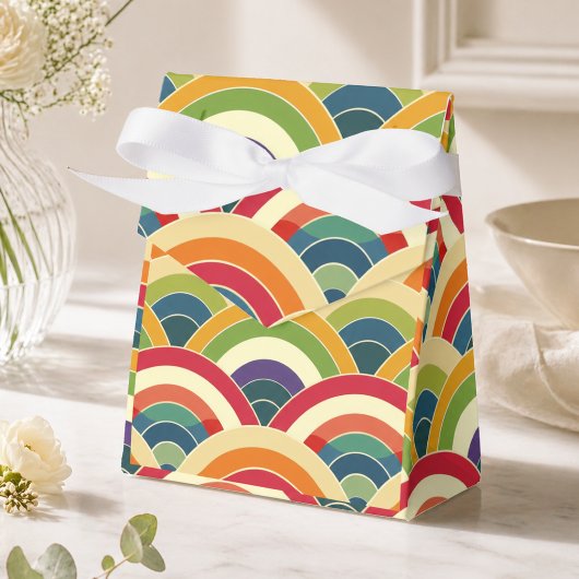 Kleurrijke Boho Regenboog Bedankdoosjes