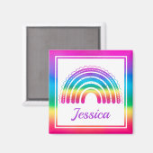 Kleurrijke Boho Regenboog Magneet (Voorkant / Achterkant)
