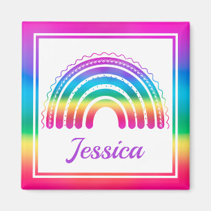 Kleurrijke Boho Regenboog Magneet