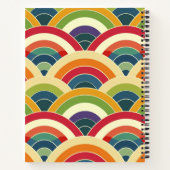 Kleurrijke Boho Regenboog Notitieboek (Achterkant)