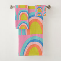 Kleurrijke Boho Regenboog Patroon Bright Pastel Fu