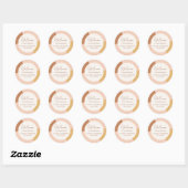 Kleurrijke Boho Retro Bogen Welkom Bruiloft Ronde Sticker (Vel)