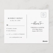 Kleurrijke Boho RSVP briefkaart (Achterkant)