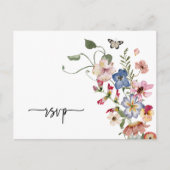 Kleurrijke Boho RSVP briefkaart (Voorkant)
