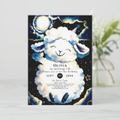 Kleurrijke Boho schapen verjaardag Kaart (Staand voorkant)