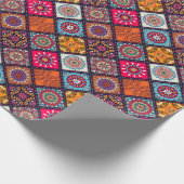 kleurrijke boho - stijl cadeaupapier (Hoek)