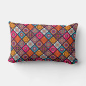 kleurrijke boho - stijl kussen (Achterkant)