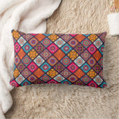 kleurrijke boho - stijl kussen (Deken)