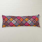 kleurrijke boho - stijl lichaamskussen (Achterkant)