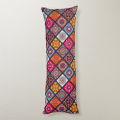 kleurrijke boho - stijl lichaamskussen (Achterkant (Verticaal))