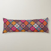 kleurrijke boho - stijl lichaamskussen (Voorkant)