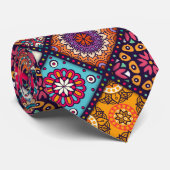 kleurrijke boho - stijl stropdas (Opgerold)