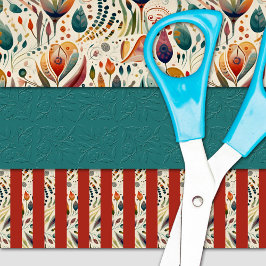 Kleurrijke Boho stijl verjaardag of andere gelegen Inpakpapier Vel