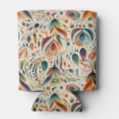 Kleurrijke Boho stijl Volwassen Verjaardagsfeest Blikjeskoeler (Achterkant)