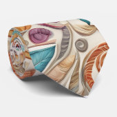 Kleurrijke Boho Stropdas (Opgerold)