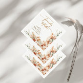 Kleurrijke Boho Terracotta en Tequila Bruidsdouche Servet