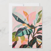 Kleurrijke Boho Tropical Palm Verjaardagsfeest Kaart (Achterkant)