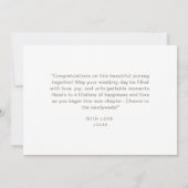 Kleurrijke Boho Wildflower Thema Happy Wedding Day Kaart (Achterkant)