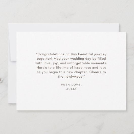 Kleurrijke Boho Wildflower Thema Happy Wedding Day Kaart (Achterkant)