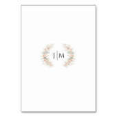 Kleurrijke Boho Wildflower Trouwtafelnummers Kaart (Achterkant)