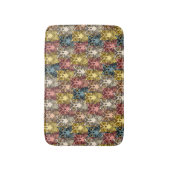 Kleurrijke Boho Woodland Uil Patroon Badmat (Voorkant Verticaal)