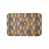 Kleurrijke Boho Woodland Uil Patroon Badmat (Voorkant)