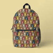 Kleurrijke Boho Woodland Uil Patroon Bedrukte Rugzak