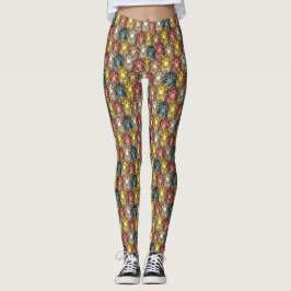Kleurrijke Boho Woodland Uil Patroon Leggings