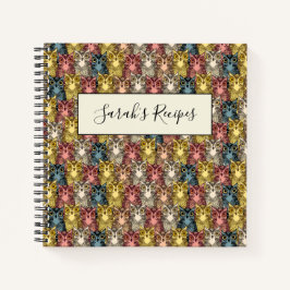 Kleurrijke Boho Woodland Uil Patroon Notitieboek