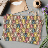 Kleurrijke Boho Woodland Uil Patroon Tissuepapier