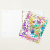 Kleurrijke Bokeh Abstract Goud Lijst & Vlinder Planner (Display)