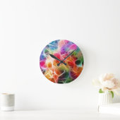Kleurrijke Bokeh Bliksem Ronde Klok (Huis)