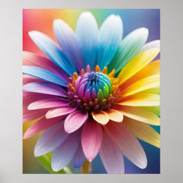 Kleurrijke Bokeh Flower Poster