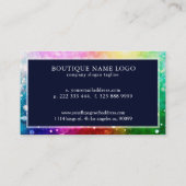 Kleurrijke Bokeh glitter en schittert Visitekaartje (Achterkant)