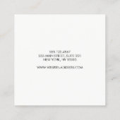 Kleurrijke Bokeh Glitter Square Vierkante Visitekaartje (Achterkant)