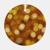 Kleurrijke bokeh lichten, Kerstmisachtergrond. Glas Ornament (Achterkant)