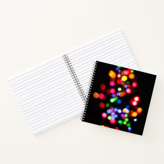 Kleurrijke bokelichten notitieboek (Binnen)