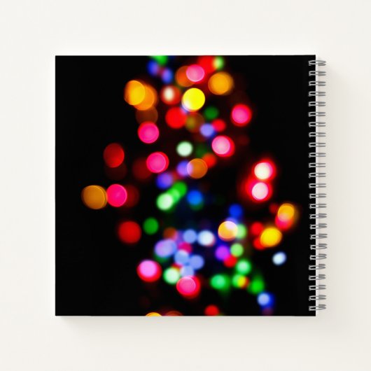 Kleurrijke bokelichten notitieboek (Achterkant)