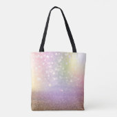 Kleurrijke bokelichten tote bag (Achterkant)