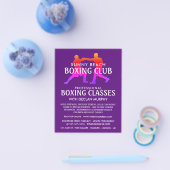 Kleurrijke boksmatch, boxing Class Advert Flyer (Enkel)