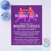 Kleurrijke boksmatch, boxing Class Advert Flyer (Enkel)
