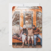 Kleurrijke Bold Boho Olive 2 Foto 2025 Nieuwjaar Feestdagenkaart (Achterkant)