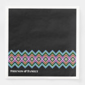 Kleurrijke Bold Designer Servet (Voorkant)