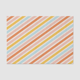 Kleurrijke Bold Stripes Jolly en Bright Christmas Tissuepapier