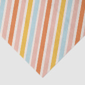 Kleurrijke Bold Stripes Jolly en Bright Christmas Tissuepapier (Detail)