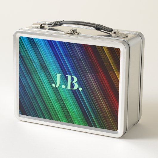 Kleurrijke Bold Stripes Lunchbox (Voorkant)