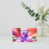 Kleurrijke Bold Tie Dye Style Visitekaartje (Staand voorkant)